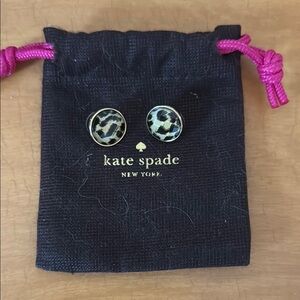 Kate Spade Leopard Print Earrings